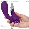 Estimulador con succionador de clitoris y vibrador